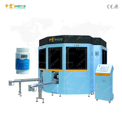 50KW 50 adet / Dakika Otomatik Serigrafi Baskı Makinesi Sıcak Folyo Damgalama Verniği Hepsi Bir Arada